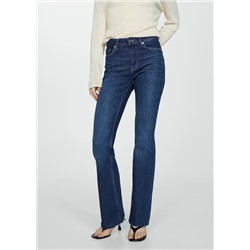 Jeans flare tiro medio