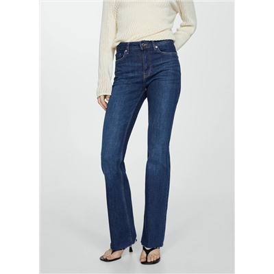 Jeans flare tiro medio