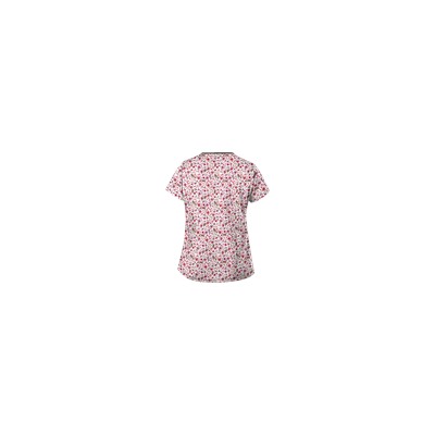 UA Ditzy Bouquet White Print Scrub Top