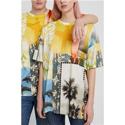 Camiseta unisex patch hawaiano