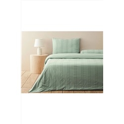 English Home Fancy Premium Soft Cotton Tek Kişilik Nevresim Takımı Seledon 10040247