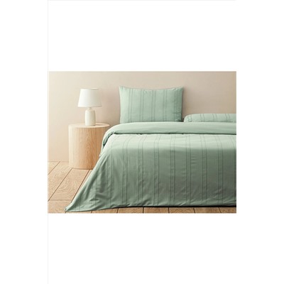 English Home Fancy Premium Soft Cotton Tek Kişilik Nevresim Takımı Seledon 10040247