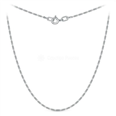 Цепь из серебра родированная - Кордано, 55 см 100205055р Кордано