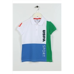 U.S. Polo Assn., Baskılı Beyaz Erkek Çocuk T-shirt