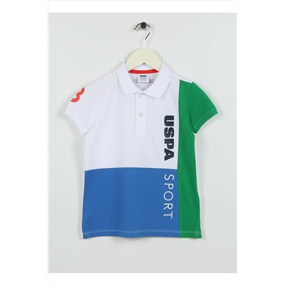 U.S. Polo Assn., Baskılı Beyaz Erkek Çocuk T-shirt