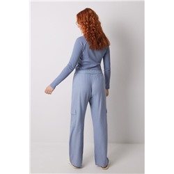 Pantalón largo cargo estampado cuadros