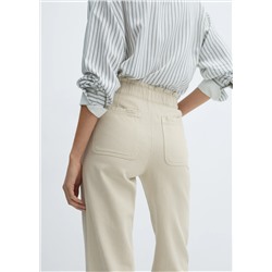 Jeans slouchy cintura goma