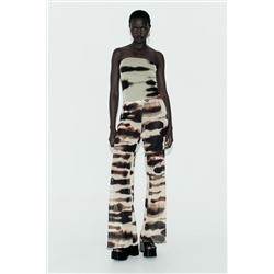 TIE-DYE PRINT TULLE TROUSERS