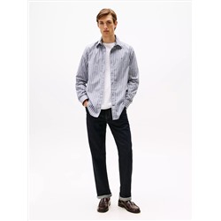 Regular Fit Stripe Print All-Day Shirt