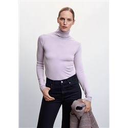 Jersey punto fino cuello vuelto