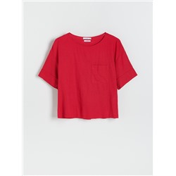 Bluse aus Leinenmischung