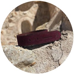 Ab.Zapatos Pelle cinturon (140) Vino