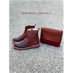 Ab. Zapatos 27025 serpiente Burdeos + PELLE · 2800 granate-cuero АКЦИЯ