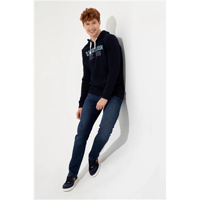 Erkek Lacivert Kapüşonlu Sweatshirt