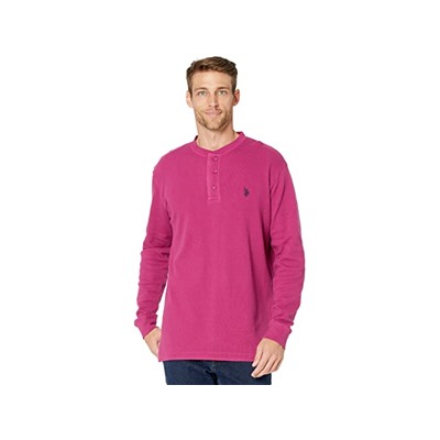 U.S. POLO ASSN. Long Sleeve Solid Thermal Henley