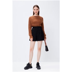 Short de lana Negro