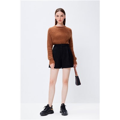 Short de lana Negro