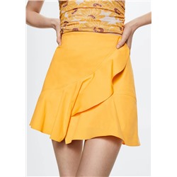 Falda algodón volante -  Mujer | MANGO OUTLET Melilla