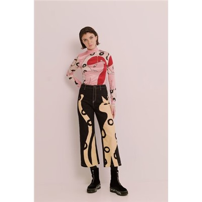 Pantalón culotte cropped