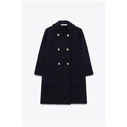 CROSSOVER KNIT COAT