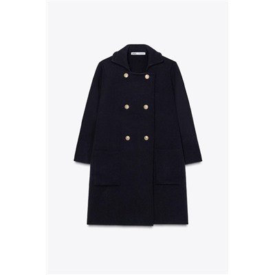 CROSSOVER KNIT COAT