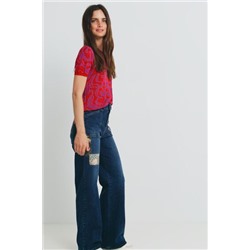 Camiseta punto jacquard