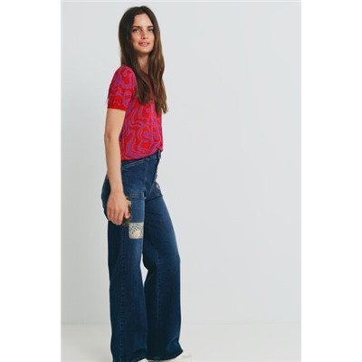 Camiseta punto jacquard