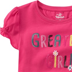 Mädchen T-Shirt mit Pailletten