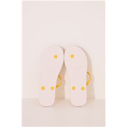 Chanclas SmileyWorld® tiras amarillas