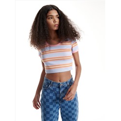 Gestreiftes Crop Top