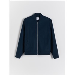Bomberjacke aus hohem Leinenanteil
