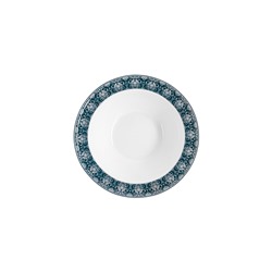 Сервиз обеденный, 6 перс, 27 пр, фарфор F, бело-синий, Кружево, Silver lace, 62699