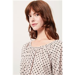 Camiseta Beige y negro