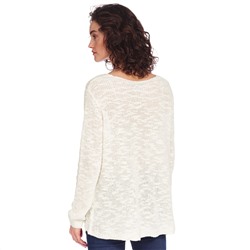 Damen Strickpullover mit V-Ausschnitt