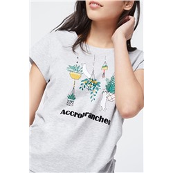 Camiseta Glenda Gris