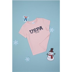 Erkek Çocuk Pudra Basic Bisiklet Yaka Tişört