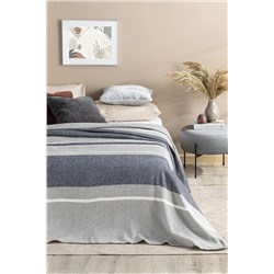 English Home Barleycorn Scotch Çift Kişilik Battaniye 200x220 Cm Lacivert TYC00045961371
