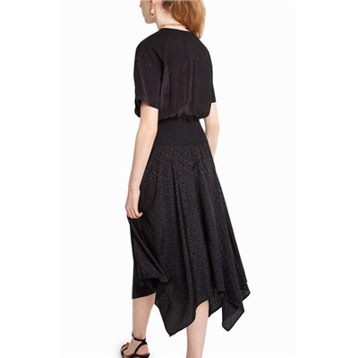 Vestido asimétrico efecto 2 piezas