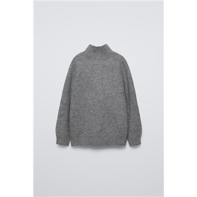 QUARTER-ZIP KNIT SWEATER