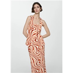 Top estampado lazo