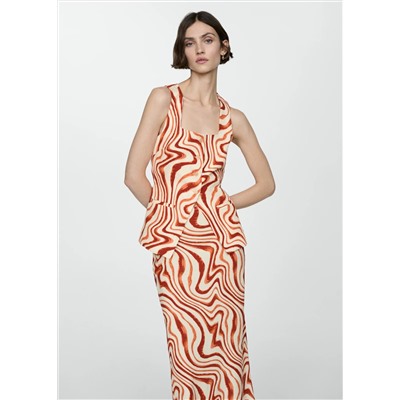 Top estampado lazo