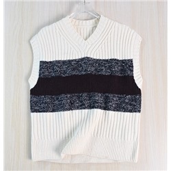 Вязаный жилет в стиле ретро с V-образным вырезом CO*S