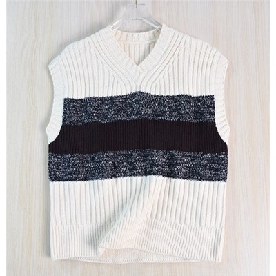 Вязаный жилет в стиле ретро с V-образным вырезом CO*S