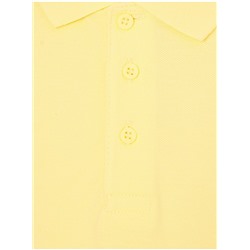 Yellow Short Sleeve Slim Fit School Polo Shirts 2 Pack