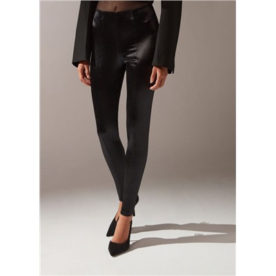 Skinny Leggings in Satin-Optik