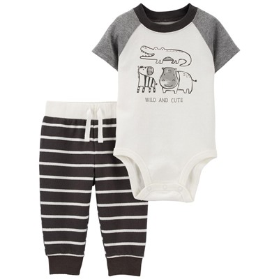 2-Piece Dinosaur Bodysuit Pant Set