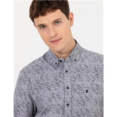 Siyah Slim Fit Uzun Kollu Gömlek
