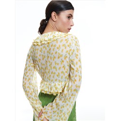 Bluse mit Rüschen