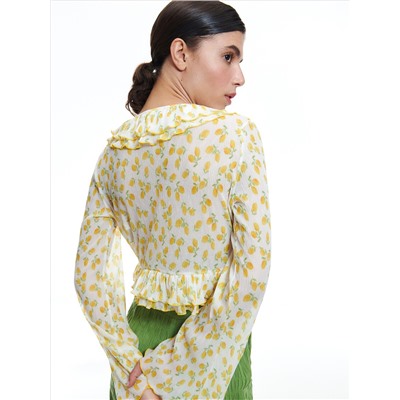 Bluse mit Rüschen
