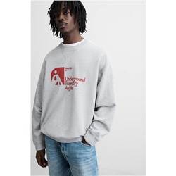 SUDADERA ESTAMPADA COMBINADA